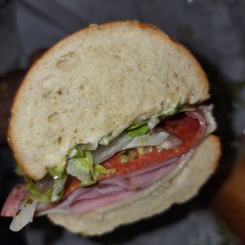 Jersey Mike's Subs - Llooks great! Because she put curled the slices of meat that was in the middle.  This is supposed to be a 5 meat sandwich - Sandwiches Near Me - Palmdale, California