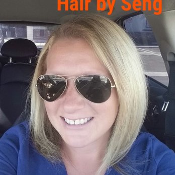 HS Salon - Just got in the car after my new hairstyle by Seng. - Hair Salons Near Me - San Diego, California