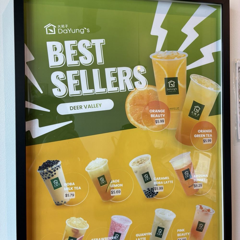 DaYung's Tea - Deer Valley - Menu - Bubble Tea Near Me - Phoenix, Arizona