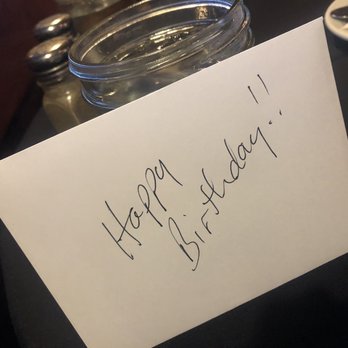 AJ's Old Town Steakhouse - only birthday card I received today - Steakhouses Near Me - Homer, Alaska