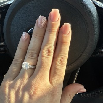 Couture Nails & Spa - Natural nails with white accents - Nail Salons Near Me - Pearl City, Hawaii Couture Nails & Spa - Natural nails with white accents - Nail Salons Near Me - Pearl City, Hawaii