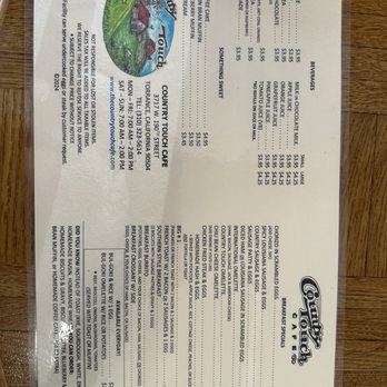 Country Touch Cafe - Menu - Diners Near Me - Torrance, California Country Touch Cafe - Menu - Diners Near Me - Torrance, California
