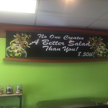 Good Salad - a sign that says no one creates a better salad than you $ 50 - Salad Near Me - El Paso, Texas