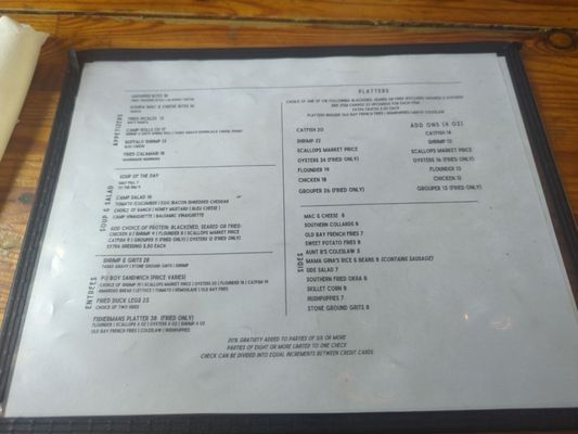 Menu photo 1 Low Country Fish Camp Summerville, SC Menu photo 1 Low Country Fish Camp Summerville, SC