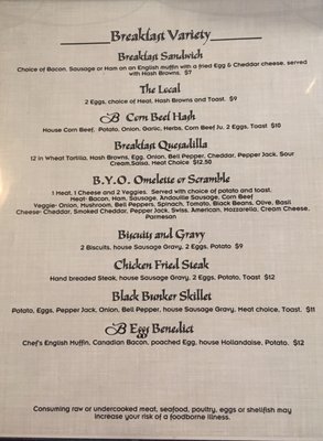 Menu photo 2 Black Bunker Bar & Grill Billings, MT Menu photo 2 Black Bunker Bar & Grill Billings, MT