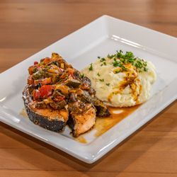 Tasty Fingers - Salmon Sauce & Mashed Potatoes