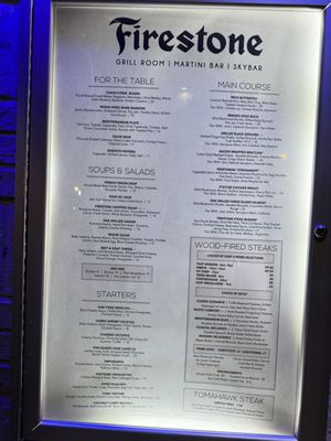 Menu photo 1 The Firestone Fort Myers, FL Menu photo 1 The Firestone Fort Myers, FL