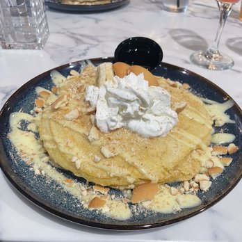 Love At First Bite - Buttermilk Pancakes w/ Banana Pudding - Breakfast & Brunch Near Me - Atlanta, Georgia