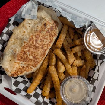 303 In the Cut - Green Chile Burrito with 303 Fries - Food Trucks Near Me - Las Vegas, Nevada