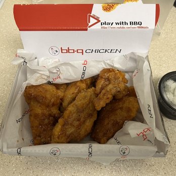 bb.q Chicken Brea - Soy Garlic Wings, size small - Korean Near Me - Brea, California