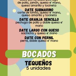 Date Con Rolando - Menu