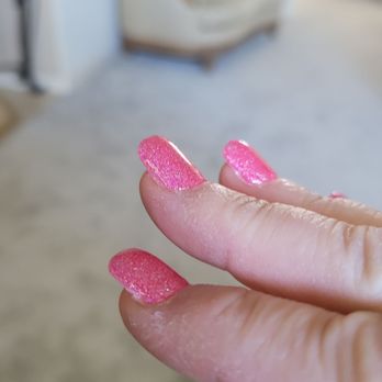 AJ Nails Spa - Tips put on at an upward angle (strange) - Nail Salons Near Me - Vacaville, California
