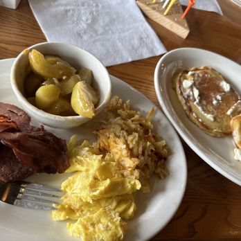 Cracker Barrel Old Country Store - Grandma's Breakfast with cinnamon apple pancakes - American Near Me - Cypress, Texas Cracker Barrel Old Country Store - Grandma's Breakfast with cinnamon apple pancakes - American Near Me - Cypress, Texas