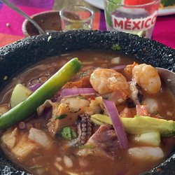 Los Primos - Molcajete 's seafood cocktail.