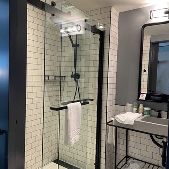 Moxy Seattle Downtown - Bathroom - Hotels Near Me - Seattle, Washington