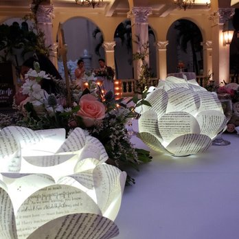 HALU Floral Designs - Centerpieces with my paper lanterns - Floral Designers Near Me