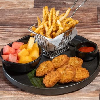 Comalito - Kids Combo #2
6 Chicken Nuggets, French Fries, Fresh Fruit - Comfort Food Near Me - Redwood City, California Comalito - Kids Combo #2
6 Chicken Nuggets, French Fries, Fresh Fruit - Comfort Food Near Me - Redwood City, California