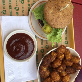 Next Level Burger - Organic Yukon Gold Tater Tots and Spicy Bean Burger - Burgers Near Me - Concord, California Next Level Burger - Organic Yukon Gold Tater Tots and Spicy Bean Burger - Burgers Near Me - Concord, California
