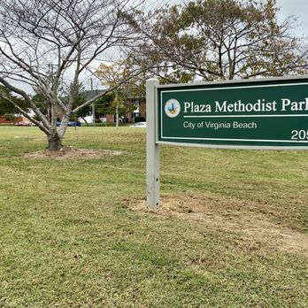 Plaza Methodist Park - Plaza Methodist Park signage - Playgrounds Near Me - Virginia Beach, Virginia