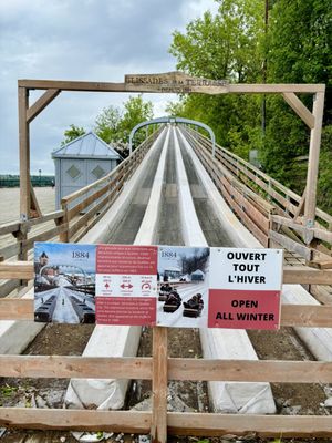 Dufferin Terrace Toboggan Slide by null
