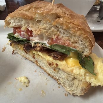 The Gem Eatery - 1/3 eaten belt sandwich - Breakfast & Brunch Near Me - Margate, Florida