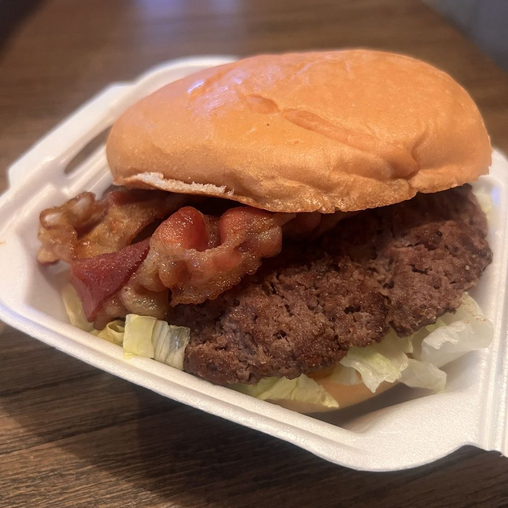 Stomp's Burger Joint 2 - Burger with bacon - Burgers Near Me - Pearland, Texas Stomp's Burger Joint 2 - Burger with bacon - Burgers Near Me - Pearland, Texas