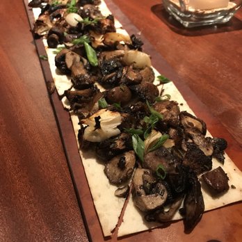 Seasons 52 - App- mushroom flatbread (NO DAIRY, upon request). During happy hour. - New American Near Me - Plano, Texas Seasons 52 - App- mushroom flatbread (NO DAIRY, upon request). During happy hour. - New American Near Me - Plano, Texas