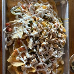 Fajita chicken nachos