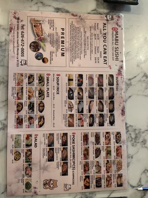 Menu photo 2 Mabu Sushi El Monte, CA