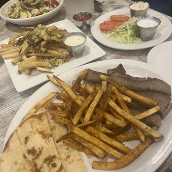 Local Table - Hand-Cut Parmesan Fries Gyros Plate w/Hand-Cut Fries - Breakfast & Brunch Near Me - The Woodlands, Texas Local Table - Hand-Cut Parmesan Fries Gyros Plate w/Hand-Cut Fries - Breakfast & Brunch Near Me - The Woodlands, Texas