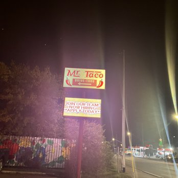 Mr Taco - a neon sign for a mexican restaurant - Mexican Near Me - Lockhart, Texas