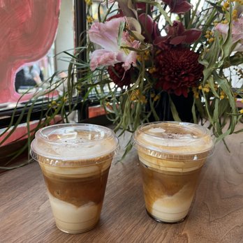 Mandarin Coffee Stand - iced vienna lattes with oatmilk - Coffee & Tea Near Me - Pasadena, California Mandarin Coffee Stand - iced vienna lattes with oatmilk - Coffee & Tea Near Me - Pasadena, California