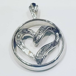 Fast-Fix Jewelry and Watch Repairs - Custom Jewelry (Heart Pendant inside of a Gents Wedding Band)