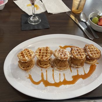 Sheila B'Z - The chicken and waffle sliders were great and a great fruit cup is hard to find these days. The cranberry mimosa was also llllllegit. - Breakfast & Brunch Near Me - Stockton, California Sheila B'Z - The chicken and waffle sliders were great and a great fruit cup is hard to find these days. The cranberry mimosa was also llllllegit. - Breakfast & Brunch Near Me - Stockton, California
