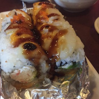Hisui 2 - BAY SCALLOP ($9) - (crab, avocado) scallops, baked, masago - Sushi Bars Near Me - Vacaville, California Hisui 2 - BAY SCALLOP ($9) - (crab, avocado) scallops, baked, masago - Sushi Bars Near Me - Vacaville, California