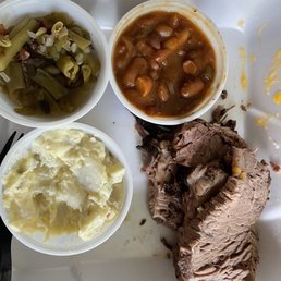 Low carb plate with 3 sides. Basically, no bread or potato.