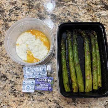 Noah's Kitchen - Cheese grits & asparagus. - Breakfast & Brunch Near Me - Louisville, Kentucky