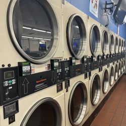 Sparkle City Laundromat - Wall of dryers