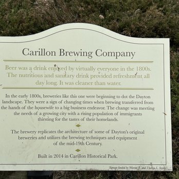 Carillon Brewing - Sign out front - Breweries Near Me - Dayton, Ohio