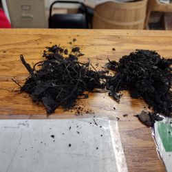 Ohio Mulch - Left is what was delivered, right is what they had at their store.