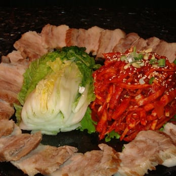 Old Village - Korean Herb Pork Sampler - Korean Near Me - Seattle, Washington Old Village - Korean Herb Pork Sampler - Korean Near Me - Seattle, Washington