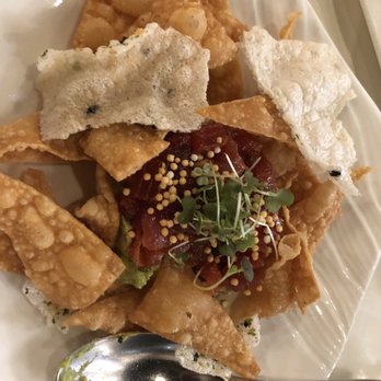 MW Restaurant - Ahi poke nachos - New American Near Me - Honolulu, Hawaii