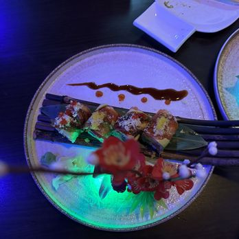 Ninja Sushi - Overhead view of Tiger Roll - Japanese Near Me - Colesville, Maryland