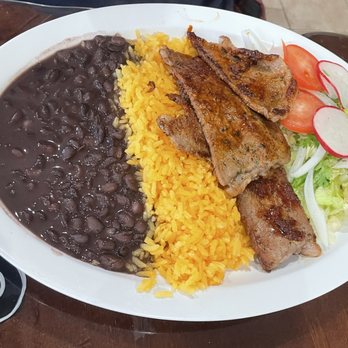 Guadalupe Grocery & Restaurant - Carne Asada with rice and beans - Mexican Near Me - Matawan, New Jersey