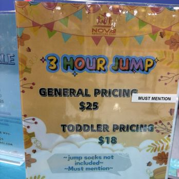 Nova - Current promotion - Trampoline Parks Near Me - Cincinnati, Ohio
