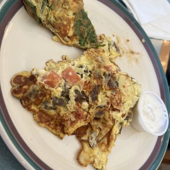 Lake-Aire Restaurant - A little Mediterranean omelette and a little gyro omelette. - Breakfast & Brunch Near Me - Lake Geneva, Wisconsin Lake-Aire Restaurant - A little Mediterranean omelette and a little gyro omelette. - Breakfast & Brunch Near Me - Lake Geneva, Wisconsin