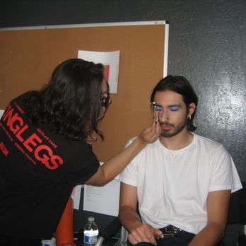 Bizarre Beauty - Sam doing makeup on a model for a fashion show. - Waxing Near Me - San Jose, California Bizarre Beauty - Sam doing makeup on a model for a fashion show. - Waxing Near Me - San Jose, California