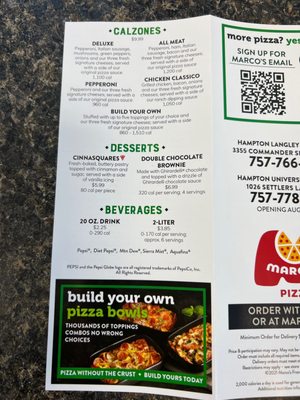 Menu photo 3 Marco's Pizza Hampton, VA Menu photo 3 Marco's Pizza Hampton, VA