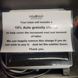 Casa Salza - Forced gratuity?!