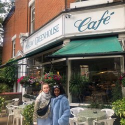 Front of cafe!